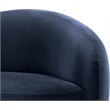 Bowery Hill Contemporary Navy Durable Velvet Upholstered Chair