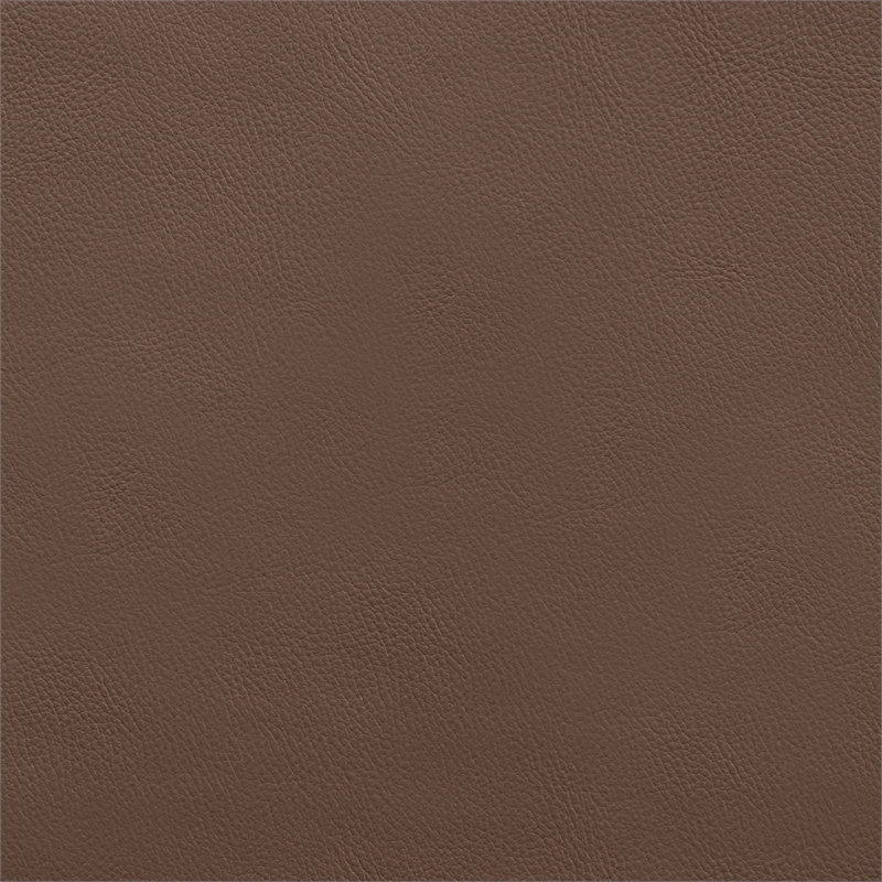 Bowery Hill Contemporary Brown Vegan Leather Dining Arm Chair