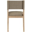 Bowery Hill Brown Linen Textured Fabric Dining Side Chair (Set of 2)