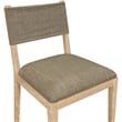 Bowery Hill Brown Linen Textured Fabric Dining Side Chair (Set of 2)