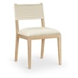 Bowery Hill Cream Linen Textured Fabric Dining Side Chair (Set of 2)