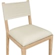 Bowery Hill Cream Linen Textured Fabric Dining Side Chair (Set of 2)