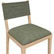 Bowery Hill Olive Linen Textured Fabric Dining Side Chair (Set of 2)