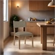 Bowery Hill Brown Linen Textured Fabric Dining Side Chair (Set of 2)