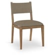 Bowery Hill Brown Linen Textured Fabric Dining Side Chair (Set of 2)
