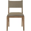 Bowery Hill Brown Linen Textured Fabric Dining Side Chair (Set of 2)