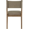 Bowery Hill Brown Linen Textured Fabric Dining Side Chair (Set of 2)