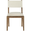 Bowery Hill Cream Linen Textured Fabric Dining Side Chair (Set of 2)