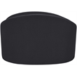 Bowery Hill Contemporary Black Chenille Fabric Upholstered Chair