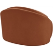 Bowery Hill Contemporary Cognac Chenille Fabric Upholstered Chair
