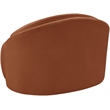 Bowery Hill Contemporary Cognac Chenille Fabric Upholstered Chair