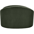 Bowery Hill Contemporary Green Chenille Fabric Upholstered Chair