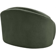 Bowery Hill Contemporary Green Chenille Fabric Upholstered Chair