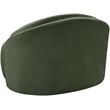 Bowery Hill Contemporary Green Chenille Fabric Upholstered Chair