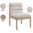 Bowery Hill Contemporary Beige Linen Textured Fabric Dining Chair (Set of 2)