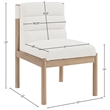 Bowery Hill Contemporary Cream Linen Textured Fabric Dining Chair (Set of 2)