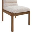Bowery Hill Contemporary Beige Linen Textured Fabric Dining Chair (Set of 2)