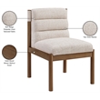 Bowery Hill Contemporary Beige Linen Textured Fabric Dining Chair (Set of 2)