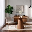 Bowery Hill Contemporary Beige Linen Textured Fabric Dining Chair (Set of 2)
