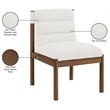 Bowery Hill Contemporary Cream Linen Textured Fabric Dining Chair (Set of 2)