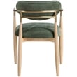 Bowery Hill Contemporary Olive Performance Fabric Dining Arm Chair (Set of 2)