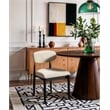Bowery Hill Contemporary Beige Performance Fabric Dining Side Chair (Set of 2)