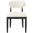 Bowery Hill Contemporary Beige Performance Fabric Dining Side Chair (Set of 2)
