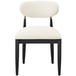 Bowery Hill Contemporary Cream Performance Fabric Dining Side Chair (Set of 2)