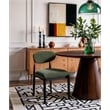 Bowery Hill Contemporary Olive Performance Fabric Dining Side Chair (Set of 2)