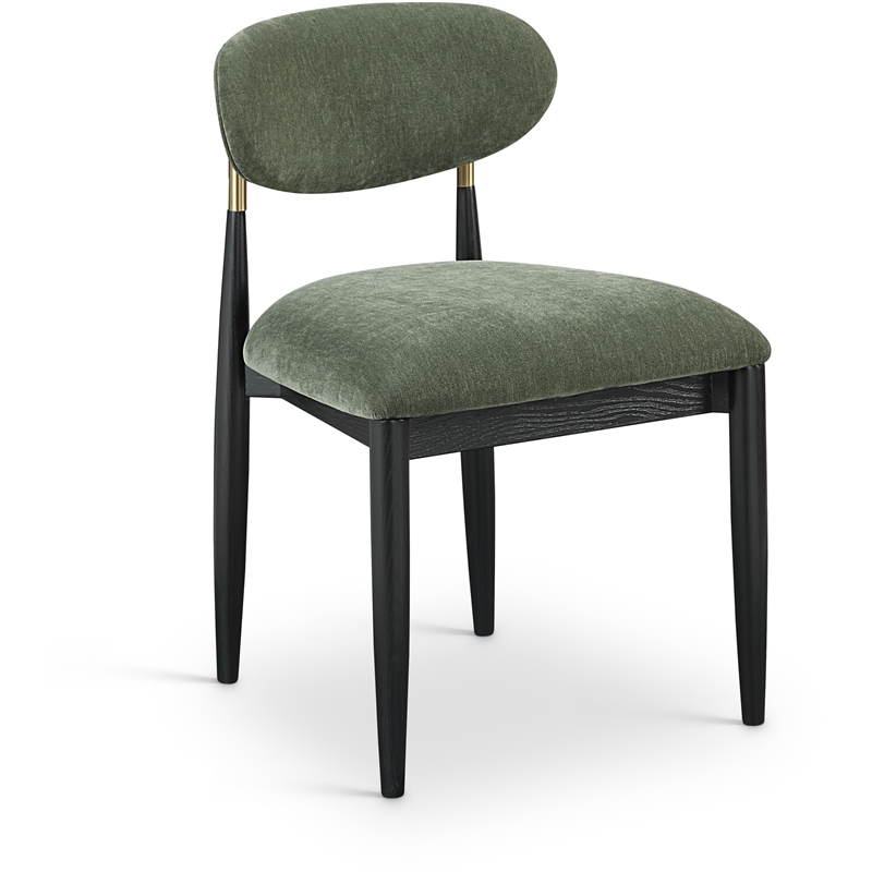 Bowery Hill Contemporary Olive Performance Fabric Dining Side Chair (Set of 2)