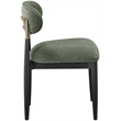 Bowery Hill Contemporary Olive Performance Fabric Dining Side Chair (Set of 2)