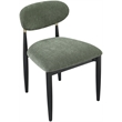 Bowery Hill Contemporary Olive Performance Fabric Dining Side Chair (Set of 2)