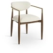 Bowery Hill Contemporary Beige Performance Fabric Dining Arm Chair (Set of 2)