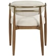 Bowery Hill Contemporary Beige Performance Fabric Dining Arm Chair (Set of 2)