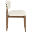 Bowery Hill Contemporary Beige Performance Fabric Dining Side Chair (Set of 2)