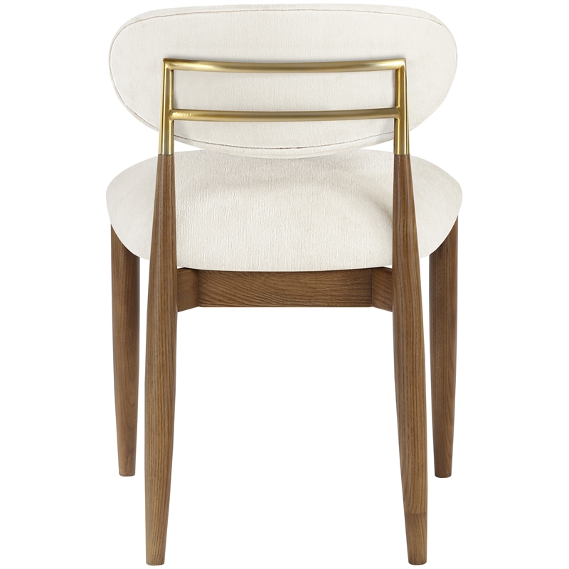 Bowery Hill Contemporary Beige Performance Fabric Dining Side Chair (Set of 2)