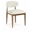 Bowery Hill Contemporary Cream Performance Fabric Dining Side Chair (Set of 2)