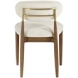 Bowery Hill Contemporary Cream Performance Fabric Dining Side Chair (Set of 2)
