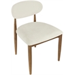 Bowery Hill Contemporary Cream Performance Fabric Dining Side Chair (Set of 2)