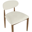 Bowery Hill Contemporary Cream Performance Fabric Dining Side Chair (Set of 2)