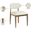 Bowery Hill Contemporary Cream Performance Fabric Dining Side Chair (Set of 2)