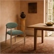 Bowery Hill Contemporary Olive Performance Fabric Dining Arm Chair (Set of 2)
