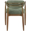 Bowery Hill Contemporary Olive Performance Fabric Dining Arm Chair (Set of 2)