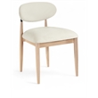 Bowery Hill Contemporary Cream Performance Fabric Dining Side Chair (Set of 2)