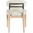 Bowery Hill Contemporary Cream Performance Fabric Dining Side Chair (Set of 2)