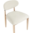 Bowery Hill Contemporary Cream Performance Fabric Dining Side Chair (Set of 2)