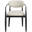 Bowery Hill Contemporary Beige Performance Fabric Dining Arm Chair (Set of 2)