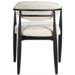 Bowery Hill Contemporary Beige Performance Fabric Dining Arm Chair (Set of 2)
