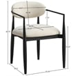Bowery Hill Contemporary Beige Performance Fabric Dining Arm Chair (Set of 2)