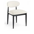 Bowery Hill Contemporary Beige Performance Fabric Dining Side Chair (Set of 2)